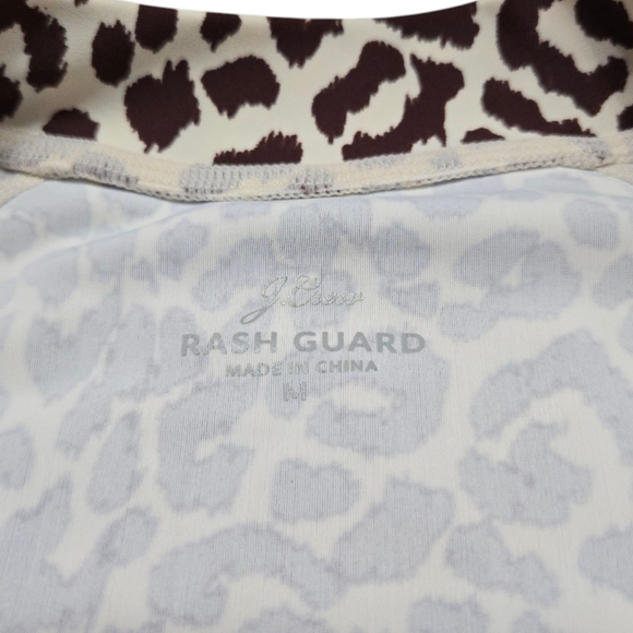 J. Crew Long Sleeve Rash Guard Leopard - Picture 4 of 5